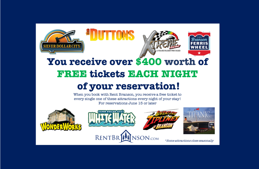 Branson Discount Tickets & FREE tickets Rent Branson